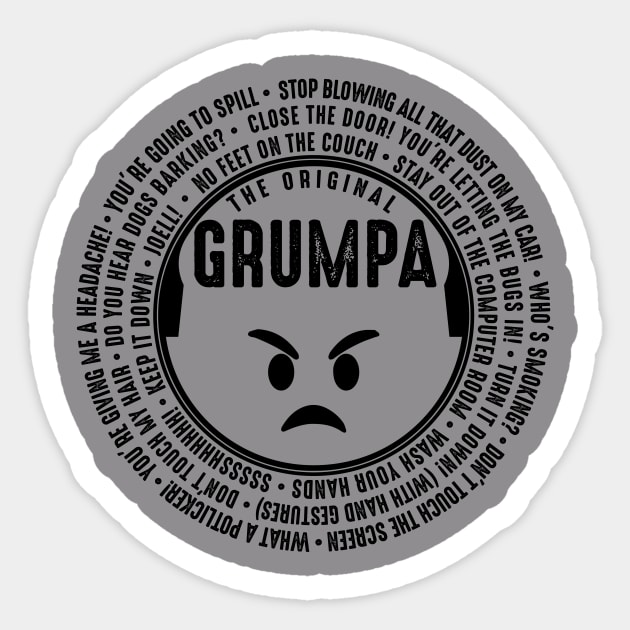 GRUMPA Sticker by hamiltonarts